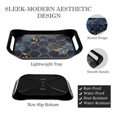 Premium Plastic Serving Tray (3 Pc) - justgrabit.in | Just Grab It