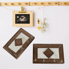 Handicraft Meenakari Wooden keyholder | Wall Hanging Key Holder Style for Your Home Decor & Gift Keys Stand for Entryway, Kitchen, Office, Bedroom Decorative Keys Organizer keyholder (2 Pc Set) - Justgrabit Inc.