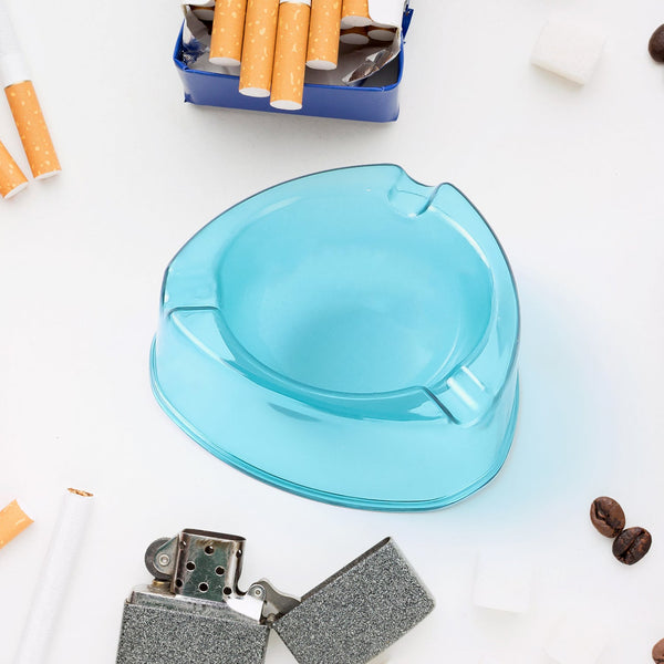Oblivion Transparent Plastic Ashtray (Mix Color & 1 Pc) - justgrabit.in | Just Grab It