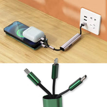 Charging Cable, 3 in 1 Extendable, Data transmit & Charging Cable (1 Pc) - justgrabit.in | Just Grab It