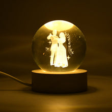 3D Crystal Ball lamps With Base (1 Pc) - justgrabit.in | Just Grab It