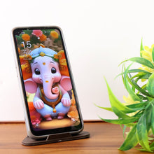 Pyramid Brown Mobile Stand with 3 Different Inclined Angles - justgrabit.in | Just Grab It