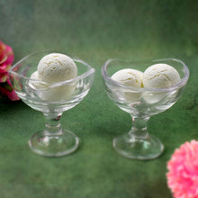 Glass Footed Dessert Bowl, Ice Cream Cup (2 Pcs Set) - justgrabit.in | Just Grab It