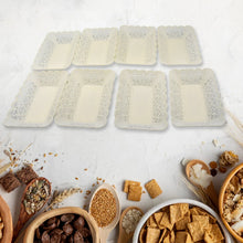 Rectangle Plastic Dinner Plate Snacks / Breakfast, Restaurant Serving Trays Home School Coffee Hotel Kitchen Office (8 Pcs Set) - Justgrabit Inc.