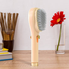 Self - Cleaning Anti - Static Massage Comb (1 Pc) - justgrabit.in | Just Grab It