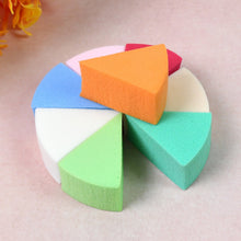 Makeup Sponge Triangle Shaped Mix Colour Cosmetic Puff (8 Pcs Set) - justgrabit.in | Just Grab It