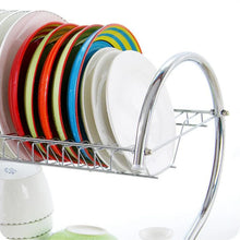 Stainless Steel 2 Layer Kitchen Dish Rack / Plate Cutlery Stand - Justgrabit Inc.