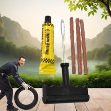 Tyre Puncture Repair Kit with 3 Seal Strips (5 Pcs Set) - justgrabit.in | Just Grab It