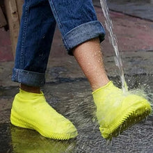 Non - Slip Silicone Rain Reusable Anti skid Waterproof Fordable Boot Shoe Cover (Extra Large Size (XL)/ 1 Pair / Mix Color) - Justgrabit Inc.