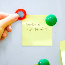 Yellow Board Magnets Circular Plastic Buttons (1 Pc) - justgrabit.in | Just Grab It