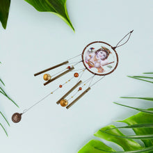 Krishna Medallion Dream Catcher Wind Chime Pendant Wall Hanging - Spiritual Home - justgrabit.in | Just Grab It