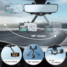 360 ° Rotating Car Rear View Mirror Phone Holder (1 Pc) - justgrabit.in | Just Grab It