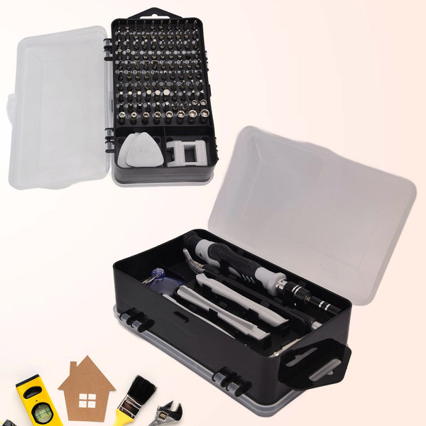 Screwdriver Electronic Laptop, Mobile Repair Tool Kit (117 Pcs Set) - justgrabit.in | Just Grab It
