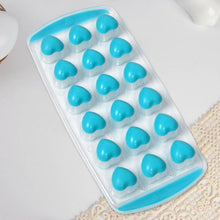 Easy Push - UP ice Tray, With Flexible Silicon Bottom, Heart Shape 18 Cube Trays - justgrabit.in | Just Grab It