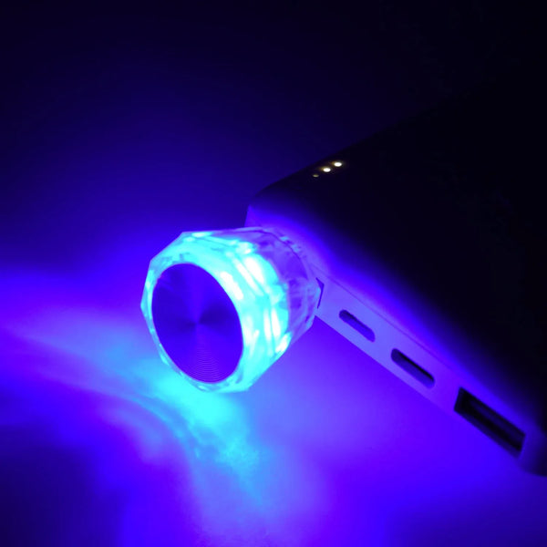 Mix Color Diamond Shape Car Mini USB LED Environmental Lights for Car and Home Decoration Led Light, Mini USB LED Night Lights Car Interior Atmosphere Lamp Car light(white - Color) - justgrabit.in | Just Grab It