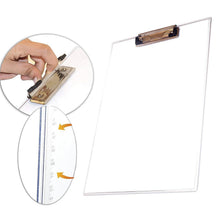 Transparent Premium Exam Pad with Centimeter Measuring Side for Students - justgrabit.in | Just Grab It