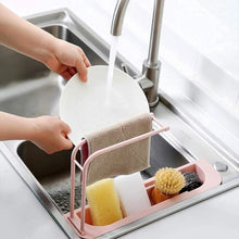 Over - Sink Expandable Sink Caddy with Dual Towel Bar & Drip Tray - justgrabit.in | Just Grab It