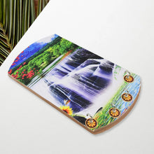 Decorative Wooden Vertical Scenery with Hooks for Wall Hanging - Justgrabit Inc.
