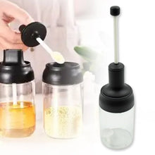 All - in - One Seasoning Jar: Heat - Resistant Glass with Spoon (1 Pc) - Justgrabit Inc.