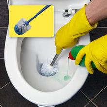 Plastic Round Toilet Cleaner Brush Plastic Bathroom Cleaner - Round Hockey Stick Shape Toilet Brush - justgrabit.in | Just Grab It