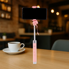 Wired Selfie Stick with Rearview Mirror & Built - In Shutter Button (1 Pc) - justgrabit.in | Just Grab It
