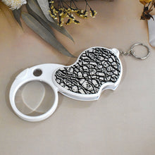 Double - Magnification Led Magnifiers Light Folding Keychain (1 Pc / Mix Color) - justgrabit.in | Just Grab It