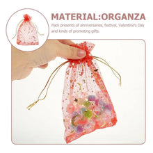 Net Fabric Drawstring Pouch – Ideal for Dry Fruits, Organza Shagun Potli (Mix Sizes & Design) - justgrabit.in | Just Grab It