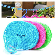 3 Meter Anti - Slip Clothesline Rope - Nylon, Hooks, Indoor/Outdoor - Justgrabit Inc.