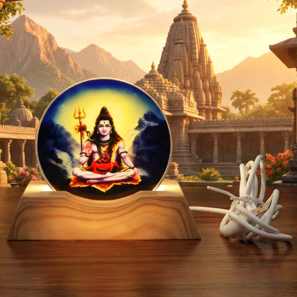 3D Creative Lord Shiva LED Night Lamp (1 Pc) - justgrabit.in | Just Grab It