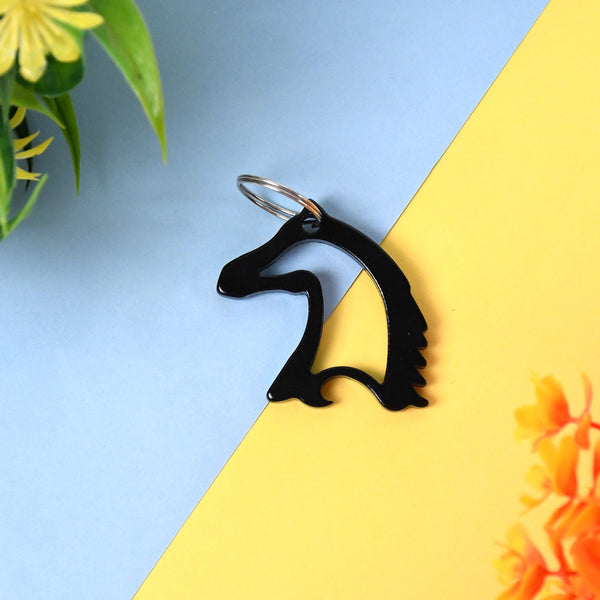 Metal Horse Face Shaped Keychain (1 Pc) - justgrabit.in | Just Grab It