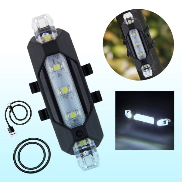 Rechargeable LED Bicycle Front & Rear Safety Light (1 Pc) - justgrabit.in | Just Grab It