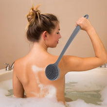 Silicone Back Scrubber Brush with Long Handle (1 Pc) - justgrabit.in | Just Grab It