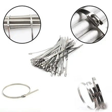 Stainless Steel Cable Ties for Solar & Home Use (100 Pc, 4.6x100mm) - Justgrabit Inc.
