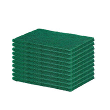 Scrub Sponge Cleaning Pads Aqua Green 10PCS - Justgrabit Inc.