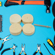 Rotary Tool Accessory Wool Felt Polishing Pad Felt (5 Pcs Set) - justgrabit.in | Just Grab It