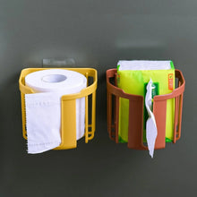 Toilet Paper Holder Bathroom, Tissue Roll Wall Mounted Plastic Bathroom Toilet Paper Roll Holder, Tissue Holder with Storage and Dispenser for Bathroom, Kitchen, Washroom | 14 x 13.5 x 11 Cm - Justgrabit Inc.
