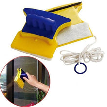 Magnetic Glass Cleaner (1 Pc): Square, Double - Sided Wiper, 2 Extra Pads - Justgrabit Inc.