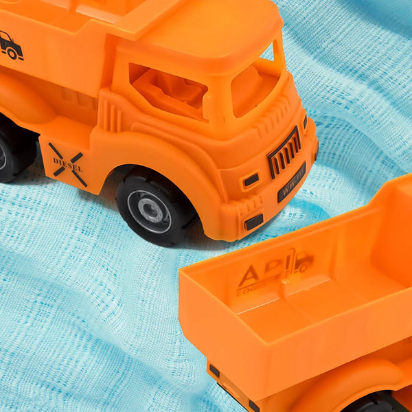 Friction Powered Dumper Toy Truck For Kids | With Opening Container Feature | Strong & Durable Plastic Material | Indoor & Outdoor Play Birthday Gift for Baby Boys & Girls (1 Pc) - Justgrabit Inc.