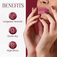 OG Beauty Premium Scarlet Red Metallica Nail Polish (1 Pc / 10 ML) - justgrabit.in | Just Grab It