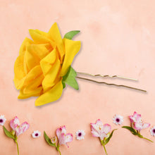 Colourful Flowing Flower Hair Pin (4 Pcs Set / Mix Color), Hair accessories - justgrabit.in | Just Grab It