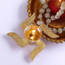 Auspicious Swastik - Base Pooja Diya - (1 Pc) - justgrabit.in | Just Grab It