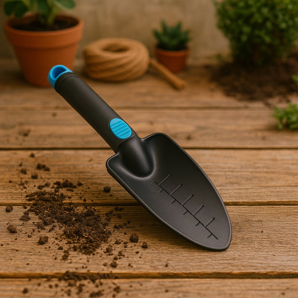 Plastic Heavy Duty Garden Hand Trowel with Measurement Marks (1 Pc / Mix Color) - justgrabit.in | Just Grab It