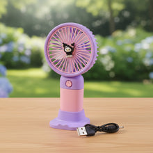 Cute USB Rechargeable Mini Desktop Fan with Stand for Office & Home - justgrabit.in | Just Grab It