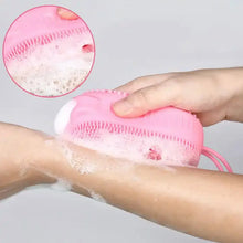 Super Soft Silicone Bath Brush – Double - Sided Body Scrubber for Deep Cleansing & Exfoliation (1 Pc) - Justgrabit Inc.