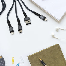JK 3 in 1 Multi Super Fast Charging Cable (1 Pc / 1200 MM) - justgrabit.in | Just Grab It