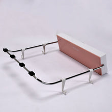 Wall - Mounted Foldable Wash Basin Storage Rack with Self - Adhesive Sticker - justgrabit.in | Just Grab It