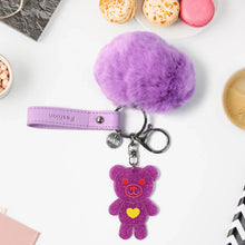 Cute Cartoon Keychain with Fluffy Pom (1 Pc) - Justgrabit Inc.