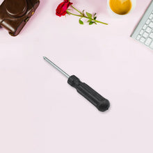 Small Pocket Size Slotted Cross Head Flat Magnetic Screwdriver, Small Slotted Screwdriver Flat Head with Black Handle for Small Appliances (1 Pc) - justgrabit.in | Just Grab It
