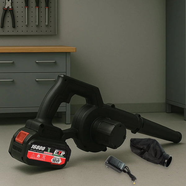 Multi - Purpose Home and Garden Air Blower Kit with Collection Bag for Easy Cleaning - Justgrabit Inc.