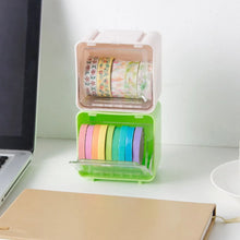 Durable Transparent Tape Storage Box – Plastic Office Organizer - Justgrabit Inc.